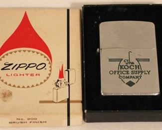 160 - Zippo Koch Office Supply Lighter in Box
