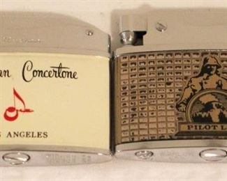 172 - Lot of 2 Vintage Advertising Lighters
