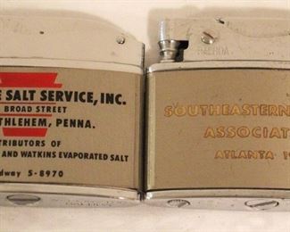 173 - Lot of 2 Vintage Advertising Lighters
