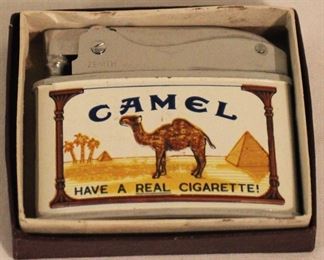 176 - Vintage Camel Cigarettes Lighter with Box
