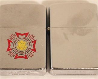 186 - Lot of 2 Vintage Zippo Lighters
