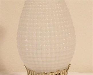 223 - Milk Glass Lamp 13 1/2" tall
