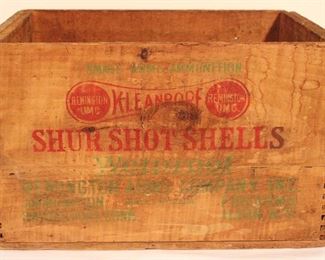 228 - Remington Shur Shot Shell Wood Box 10" x 15" x 9"
