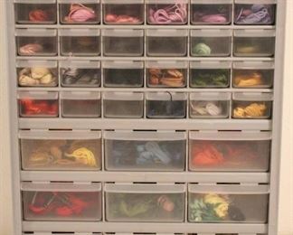 235 - Storage Bin with Assorted Thread 14" x 18" x 7"
