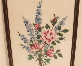 238 - Framed Embroidery 17 1/2" x 22 1/2"

