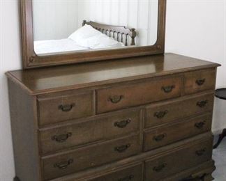 247 - Pennsylvania House Dresser with Mirror 53" x 21" x 70"
