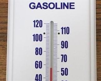 282 - Mobil Motor Oil/Gasoline Thermometer 5 1/2" x 17"

