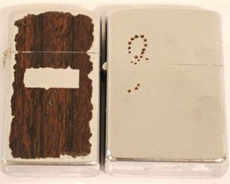 299 - Lot of 2 Vintage Zippo Lighters
