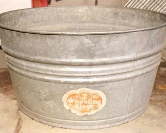 340 - Metal Wash Tub 22" x 11"
