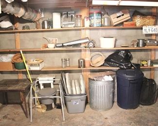 345 - Lot of Assorted Items (Entire Back Wall)

