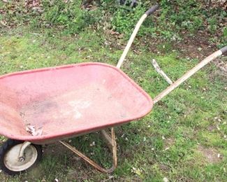 349 - Vintage Wheel Barrow 25" x 46"

