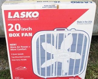 388 - Lasko 20 in. Box Fan in Box
