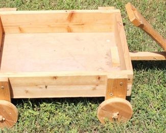 394 - Wood Wagon 18" x 16" x 8"
