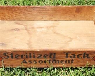 404 - Sterilized Tack Wood Box 9" x 13 1/2" x 2 1/2"
