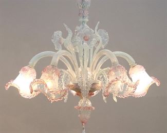1970's Murano Venetian glass chandelier
