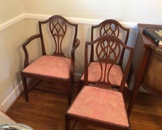 Hepplewhite Chairs England Circa 1790