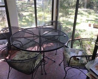 Vintage Metal Table and Chairs