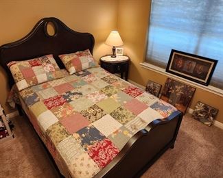 full bed in mahogany finish