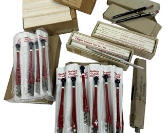 Vintage US Surplus Red Devil Glass Cutter Diamond Scriber Scripto Pencil Lot