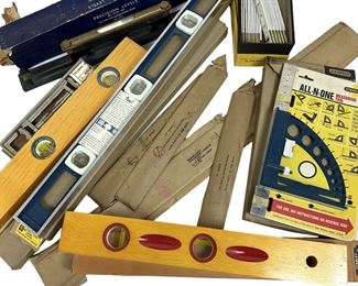 US Surplus Hall Precision Stanley Level Protractor Straight Edge Lot
