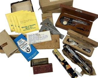 US Surplus Caliper Micrometer Gauge Lot Lufkin Brown & Sharp Starrett Scherr-Tumico