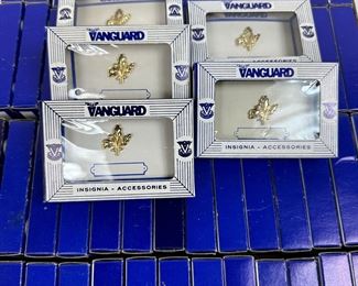 61 Vintage Vanguard US Navy Supply Corps Collar Device Insignia Lot