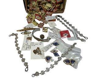 WWII Era US Military Homefront Sweetheart Jewelry Son In Service Pin Lot