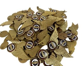 ~60 Northwest Airlines US Airmail Stewardess Pilot Wings Lot Unfinished Without Pins