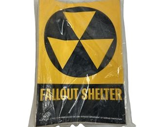 Pack of 50 Vintage 1967 DOD Fallout Shelter 7" x 10" Decal Sticker Sign Lot