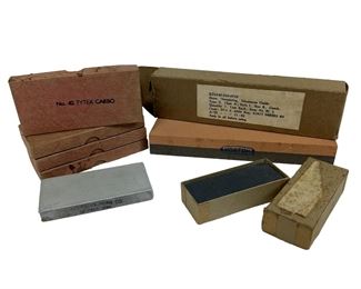 7 Pc Razor Hone & Sharpening Stone Lot American Hone Co. Norton Yates
