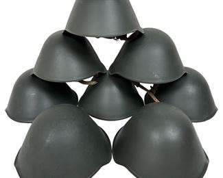 8 Surplus East German Helmet Lot
