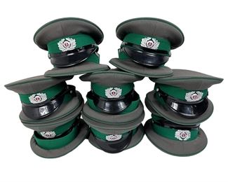 16 Surplus East German Visor Cap Hat Lot Size 56