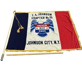WWII American War Dads Johnson City NY Flag 68” x 54”