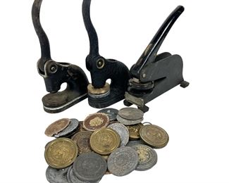 Vintage US Navy Embosser Seal Stamp Lot