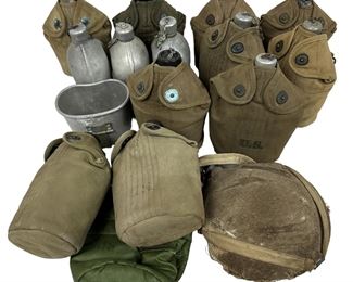 Antique WWI WWII US Canteen Lot