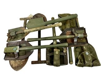 9 US WWI WWII Shovel Entrenching Tool Lot