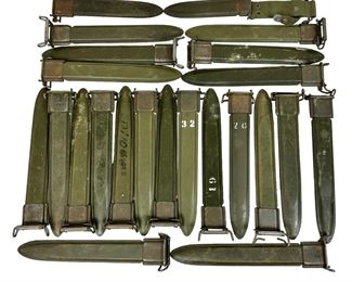 23 Used Vintage US Bayonet Scabbard Lot