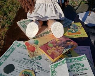 Original Cabbage Patch Kid, all certificates,  paperwork and 1yr B-day card included.