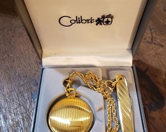 Colibri of London-Pocket Watch and Knife set- perfect to stow away for Father's Day, June 18th. 