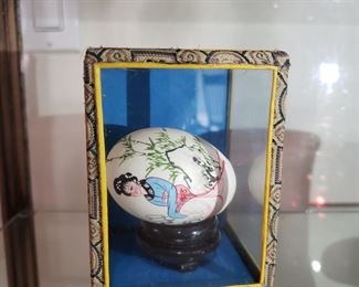 Asian Egg Shell- Hand Painted 