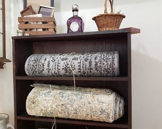 Three Beautiful Long Runners and Two 3 shelf - Shelving units. 