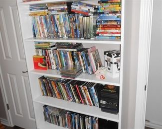 Shelf and DVDs