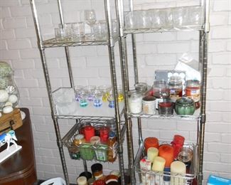 2 Metal Storage Shelves