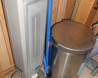 Heater & Trash Can