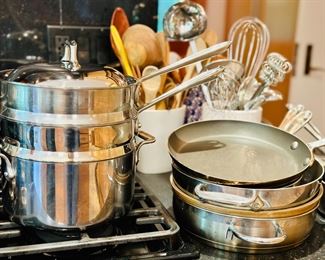 All Clad, Cuisinart and other cookware