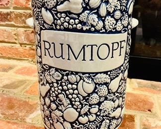 Vintage Rumtopf Crock with lid