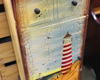 Small Chippy Lighthouse Cabinet