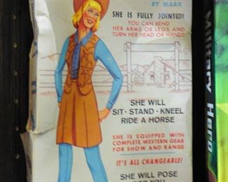 Jane West Doll. Box in acceptable condition, doll and accessories in excellent condition!