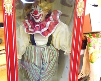 Several Clown Dolls, Some New in Box