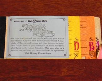 Magic Kingdom Ticket Booklet